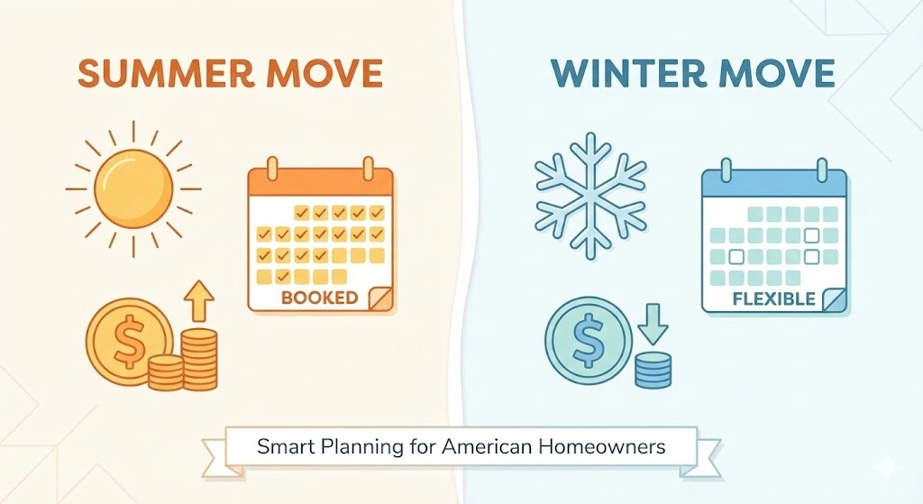 Moving in Winter vs Summer: Pros, Cons & Real Cost Comparison